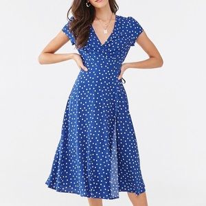 Navy Wrap Dress